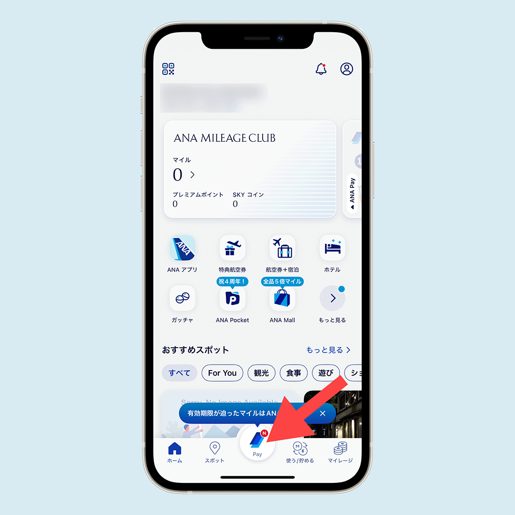 ANA Payの開始画面05
