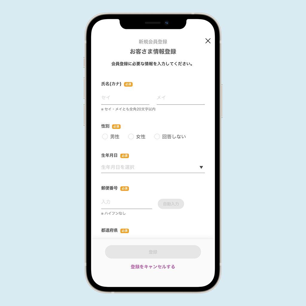 イオンペイの開始画面