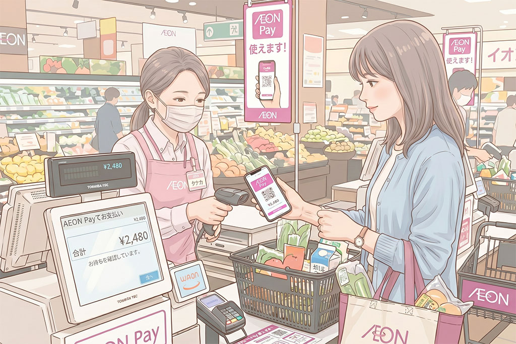 イオンペイを使う様子